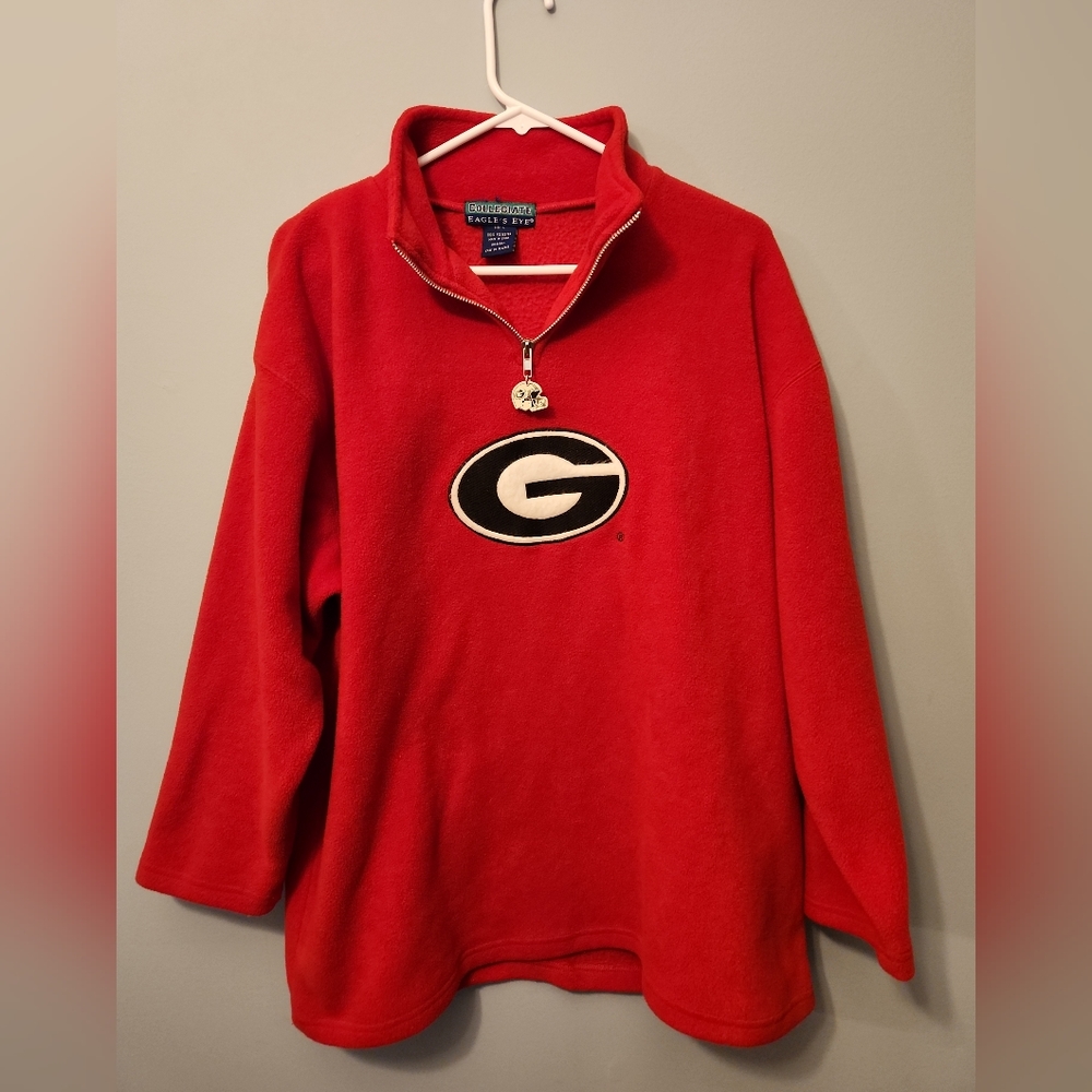 Vintage Eagle's Eye Georgia Bulldogs UGA Fleece Pullover Large